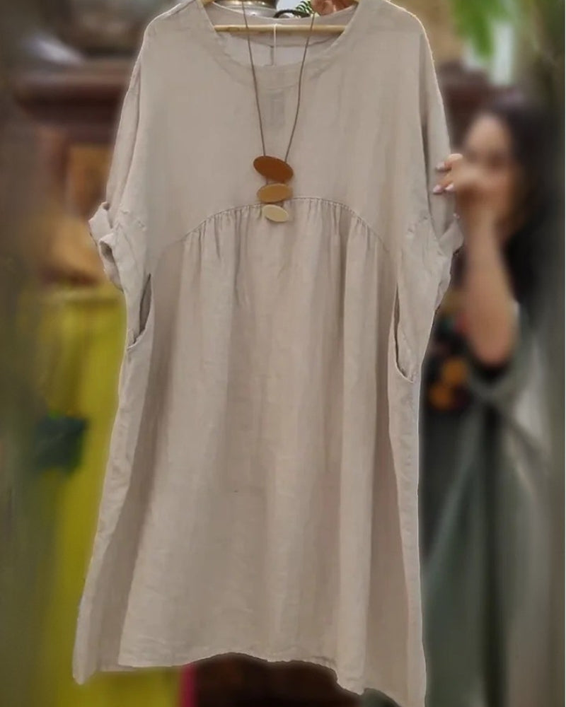 Alessia™ | Cotton & Linen Dress
