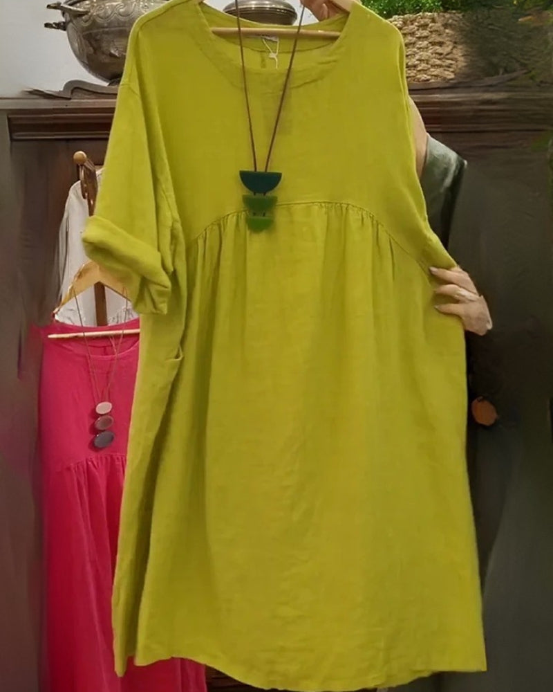 Alessia™ | Cotton & Linen Dress