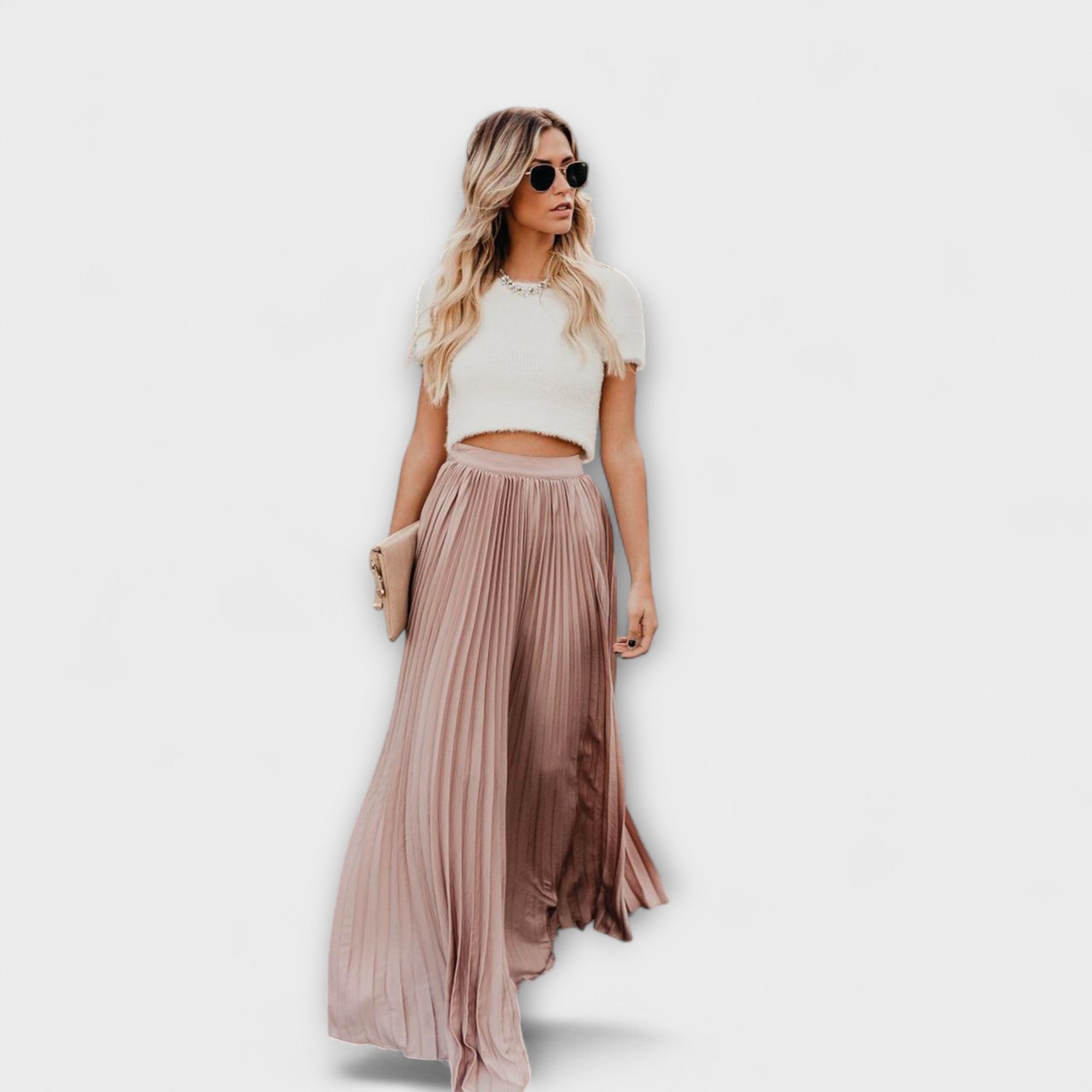 Blush & Bay™ | Pleated Maxi Skirt