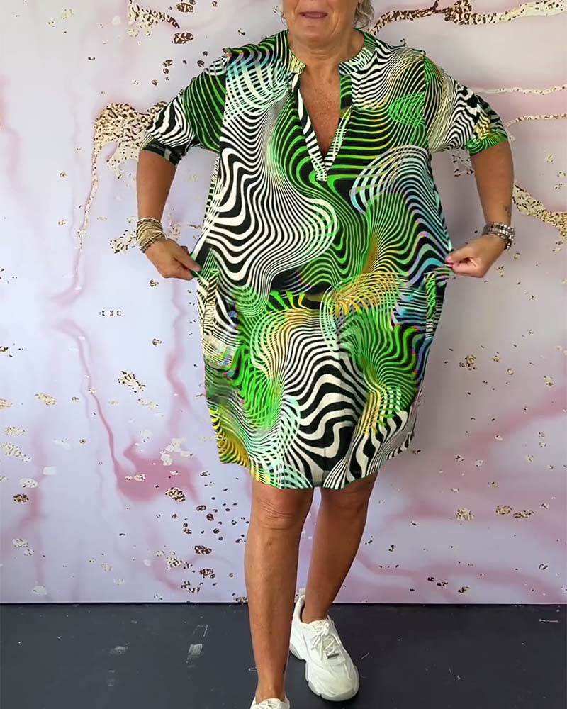 Blush & Bay™ | Robe colorée à col en V