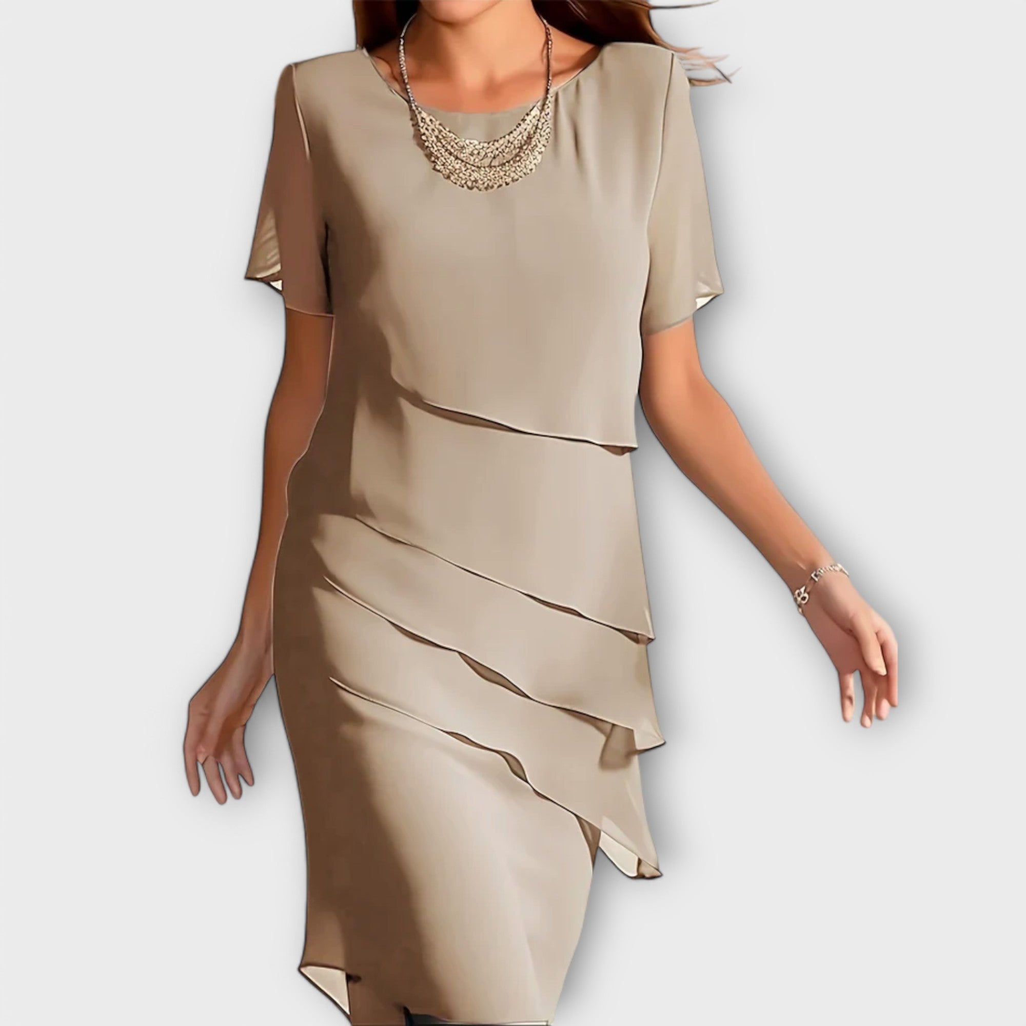 Blush & Bay™ | Layered Chiffon Dress