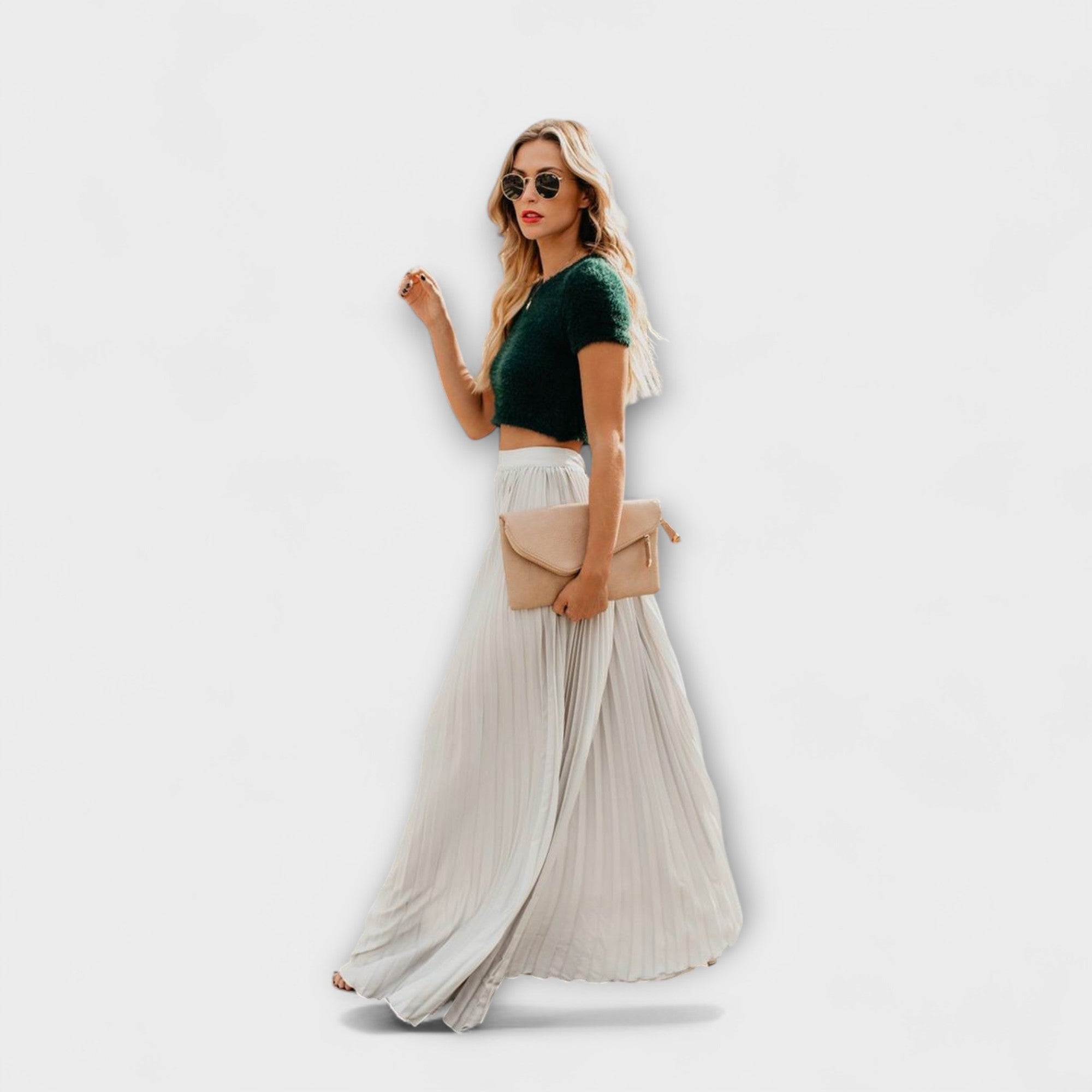 Blush & Bay™ | Pleated Maxi Skirt