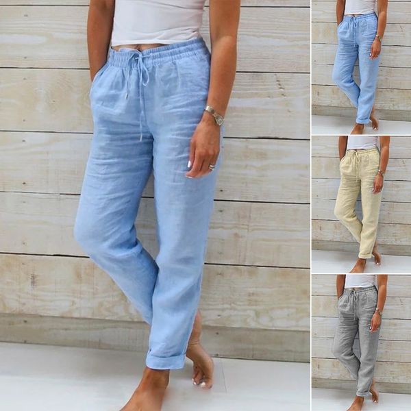 Blush & Bay™ | Linen-Blend Relaxed Pants