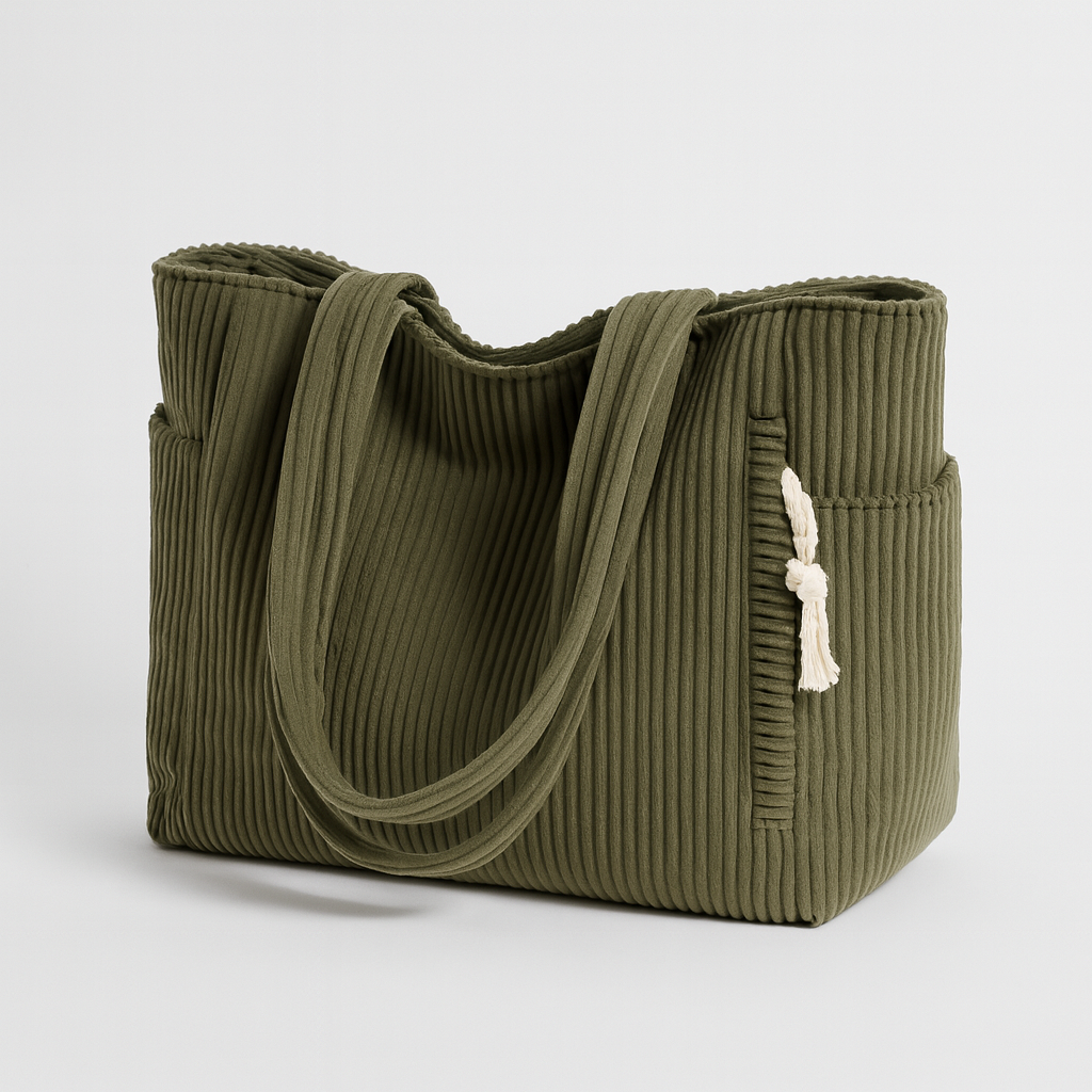 Tilda™ | Ribbed Tote Bag with Cord Detail