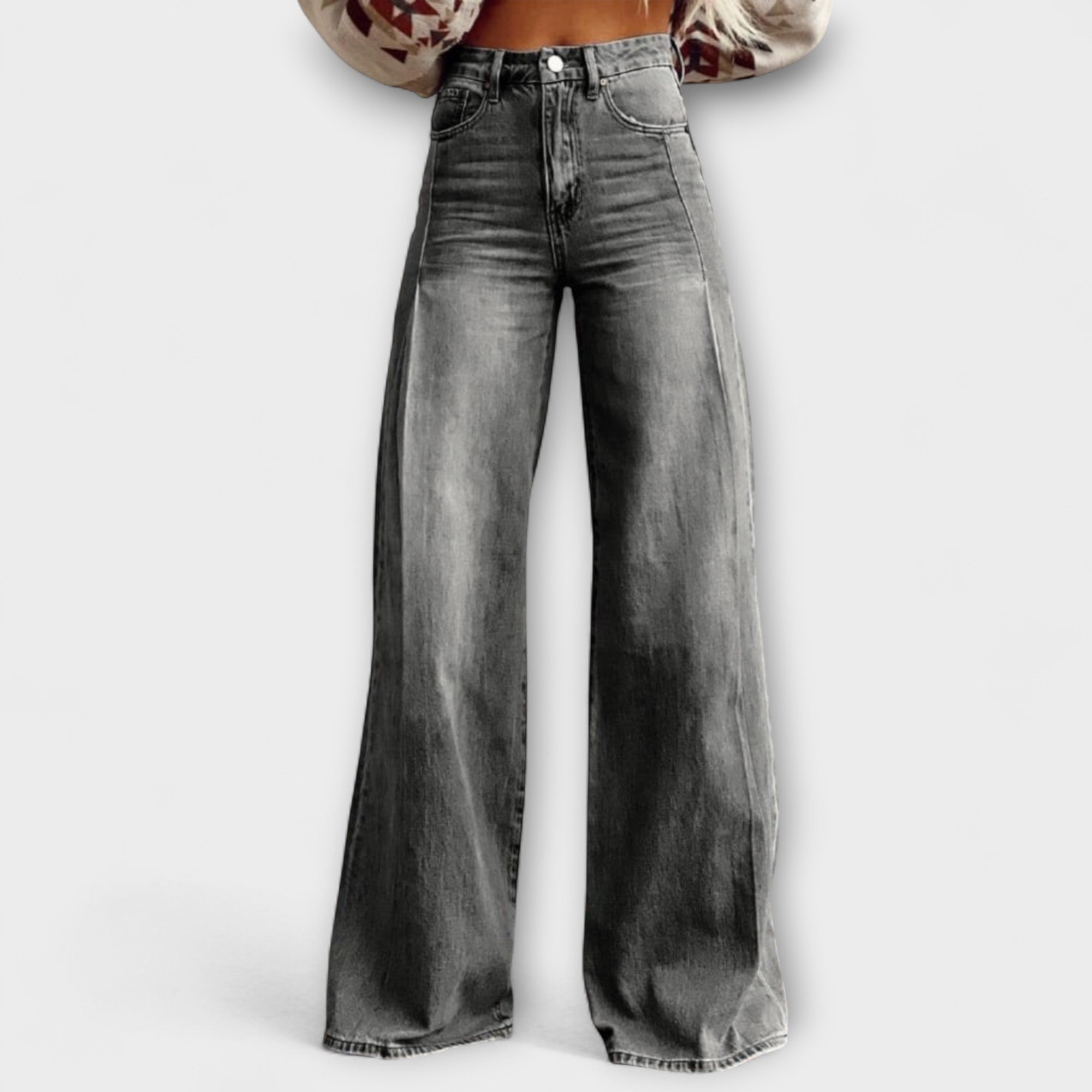 Blush & Bay™ | Vintage Wide-Leg Denim