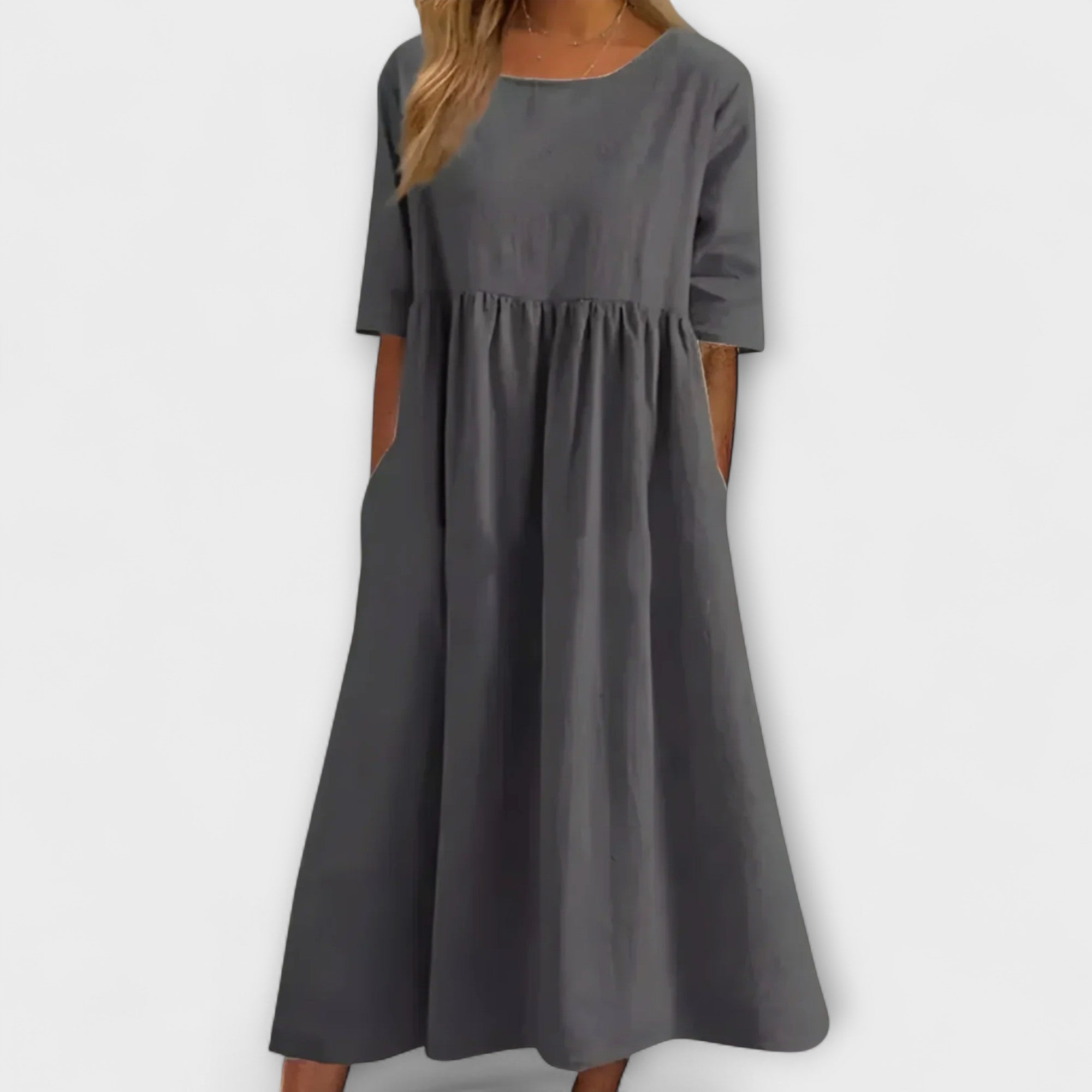 Blush & Bay | Robe midi en coton