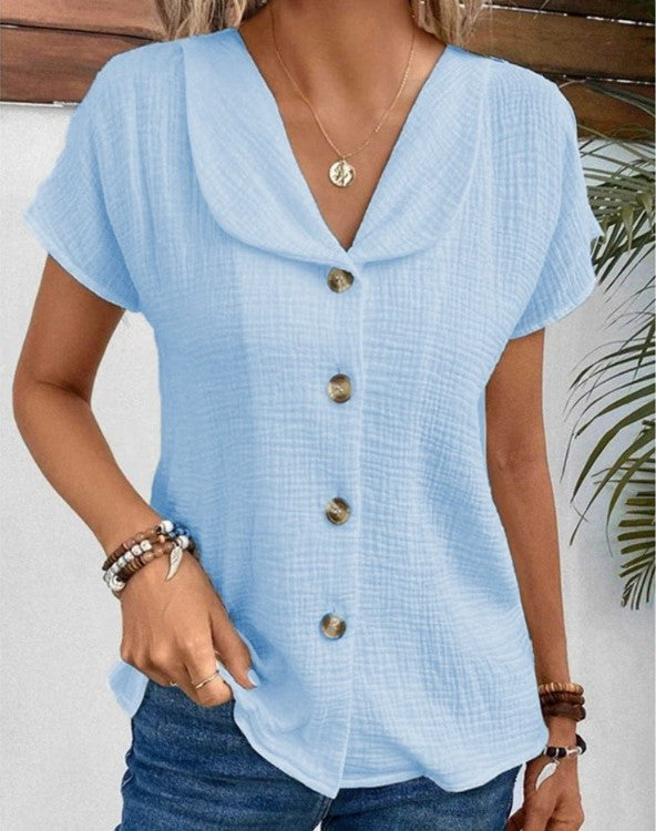 Blush & Bay™ | Chic Buttoned Blouse