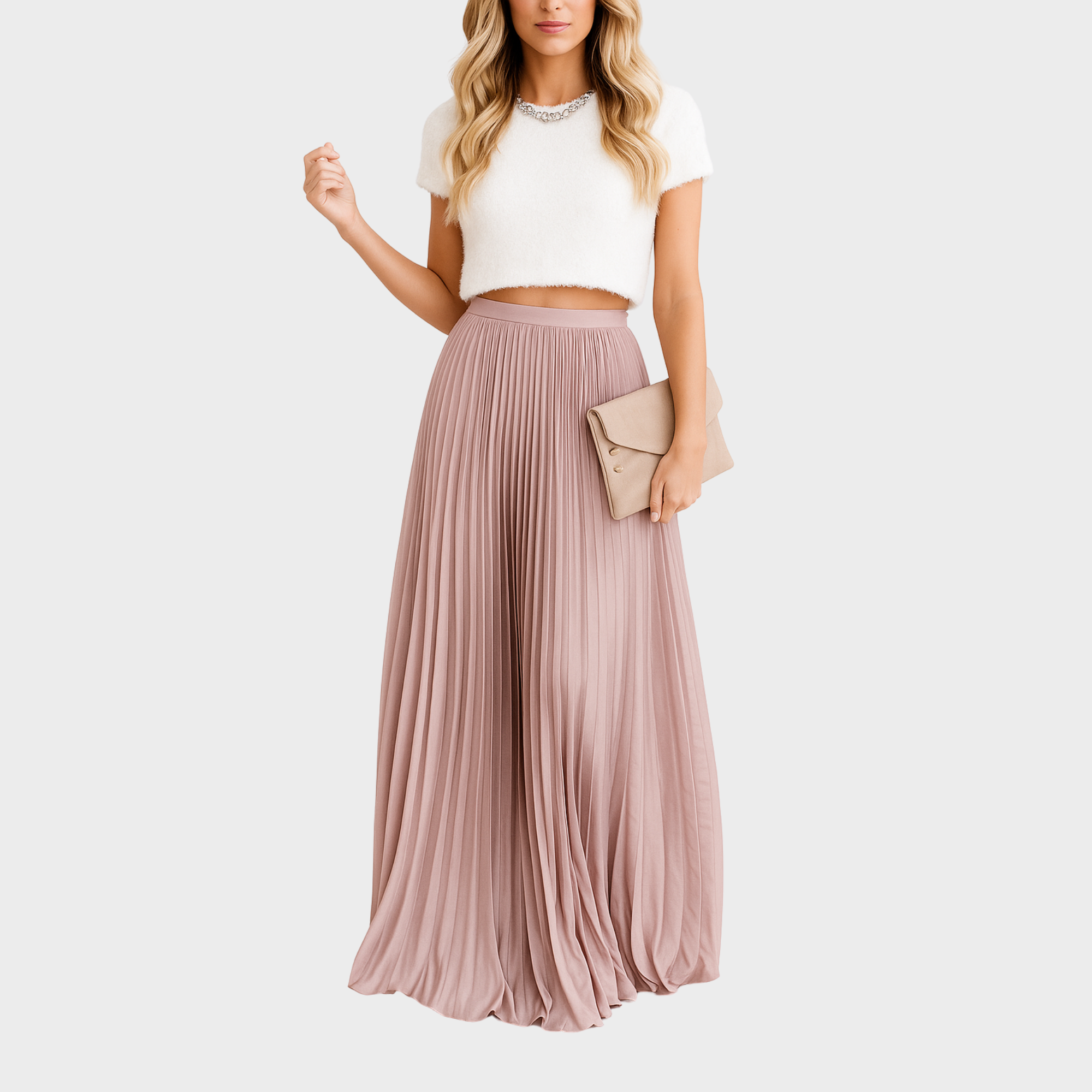 Blush & Bay™ | Pleated Maxi Skirt