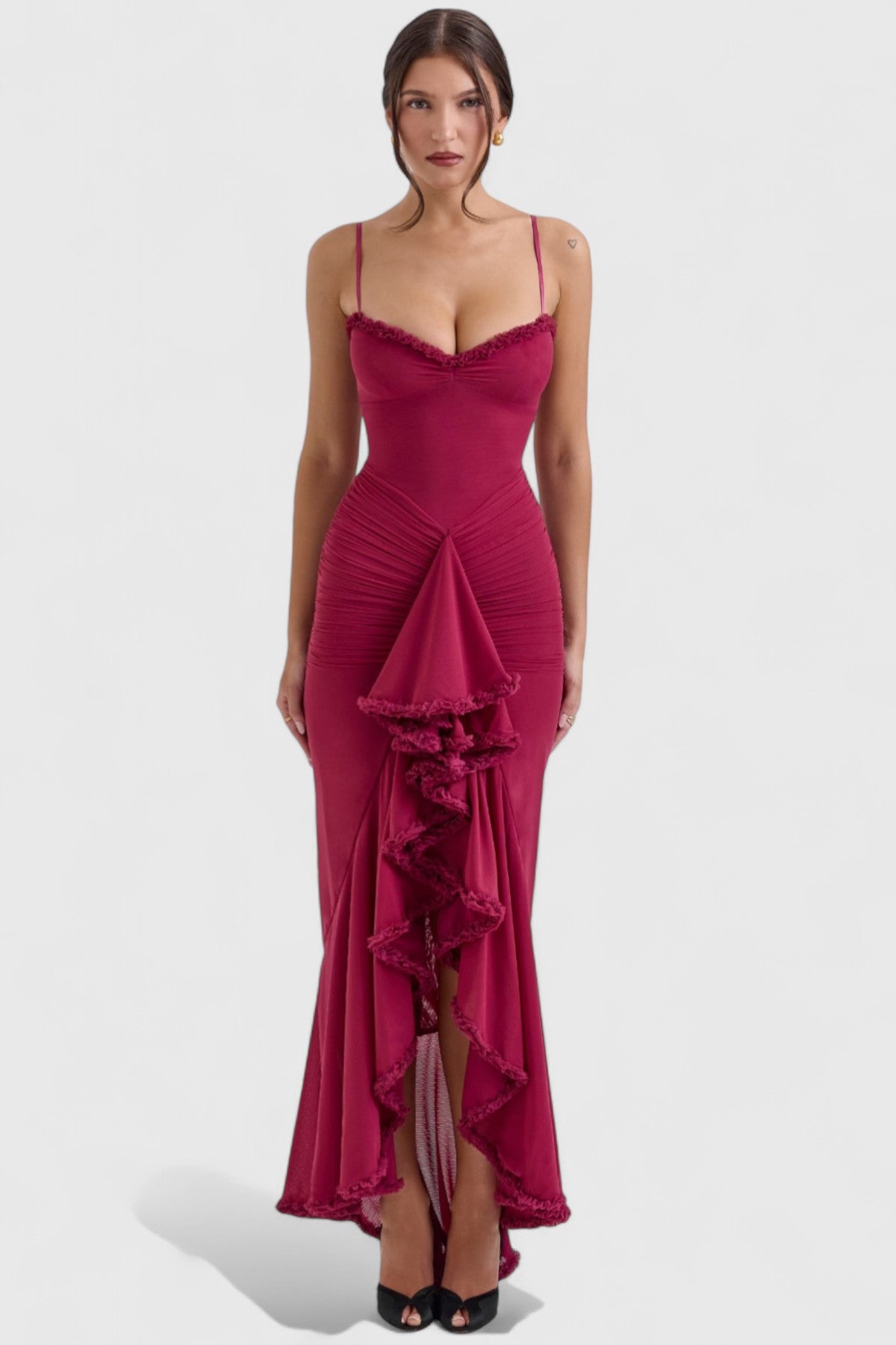 Blush & Bay™ | Ruffled Front Gown