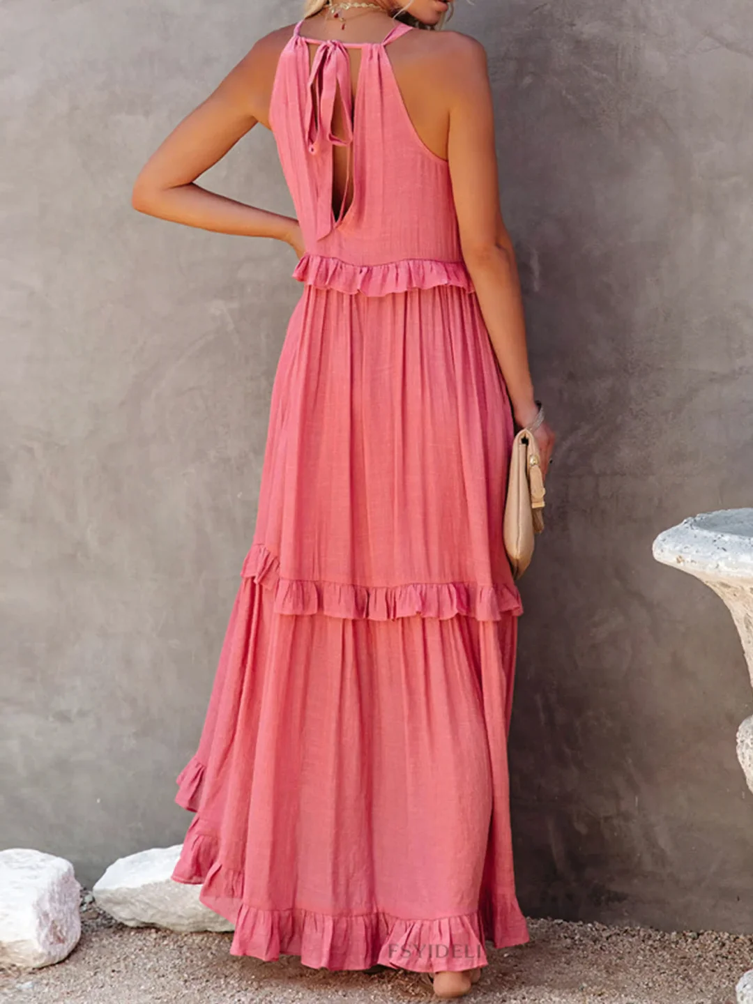 Blush & Bay™ | Flow & Flutter Maxi Dress