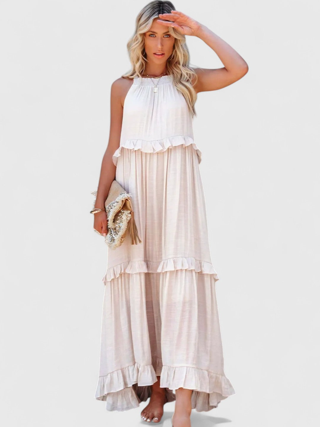 Blush & Bay™ | Flow & Flutter Maxi Dress