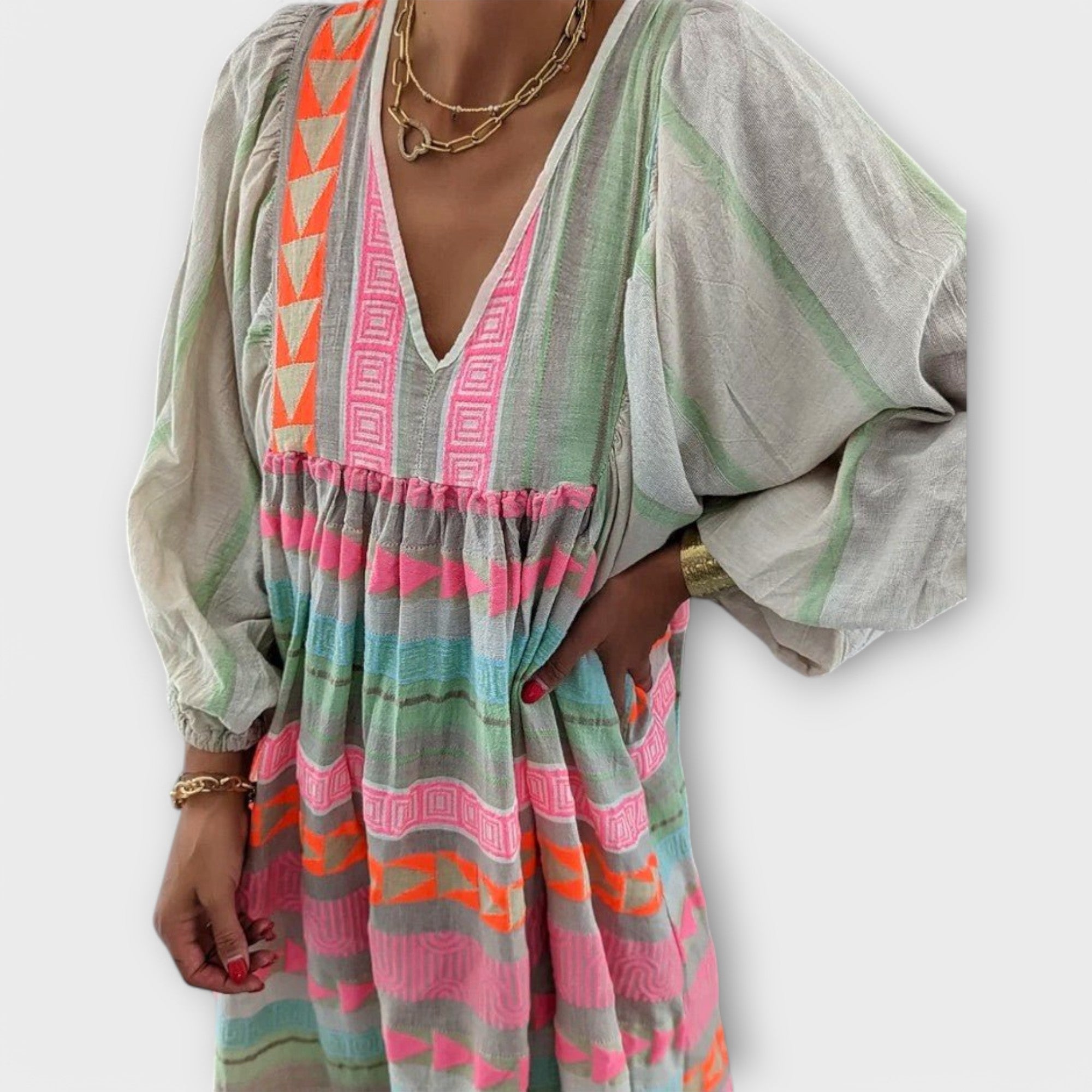 Blush & Bay™ | Vibrant Loose Dress