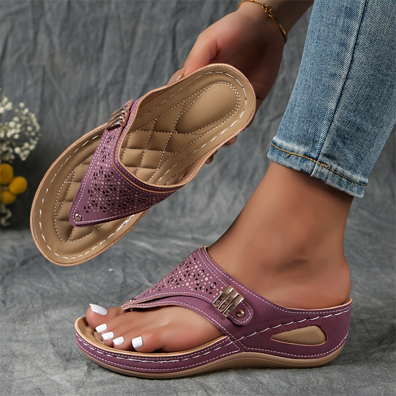 Juliette™ | Chic Orthopaedic Wedge Sandals with Arch Support