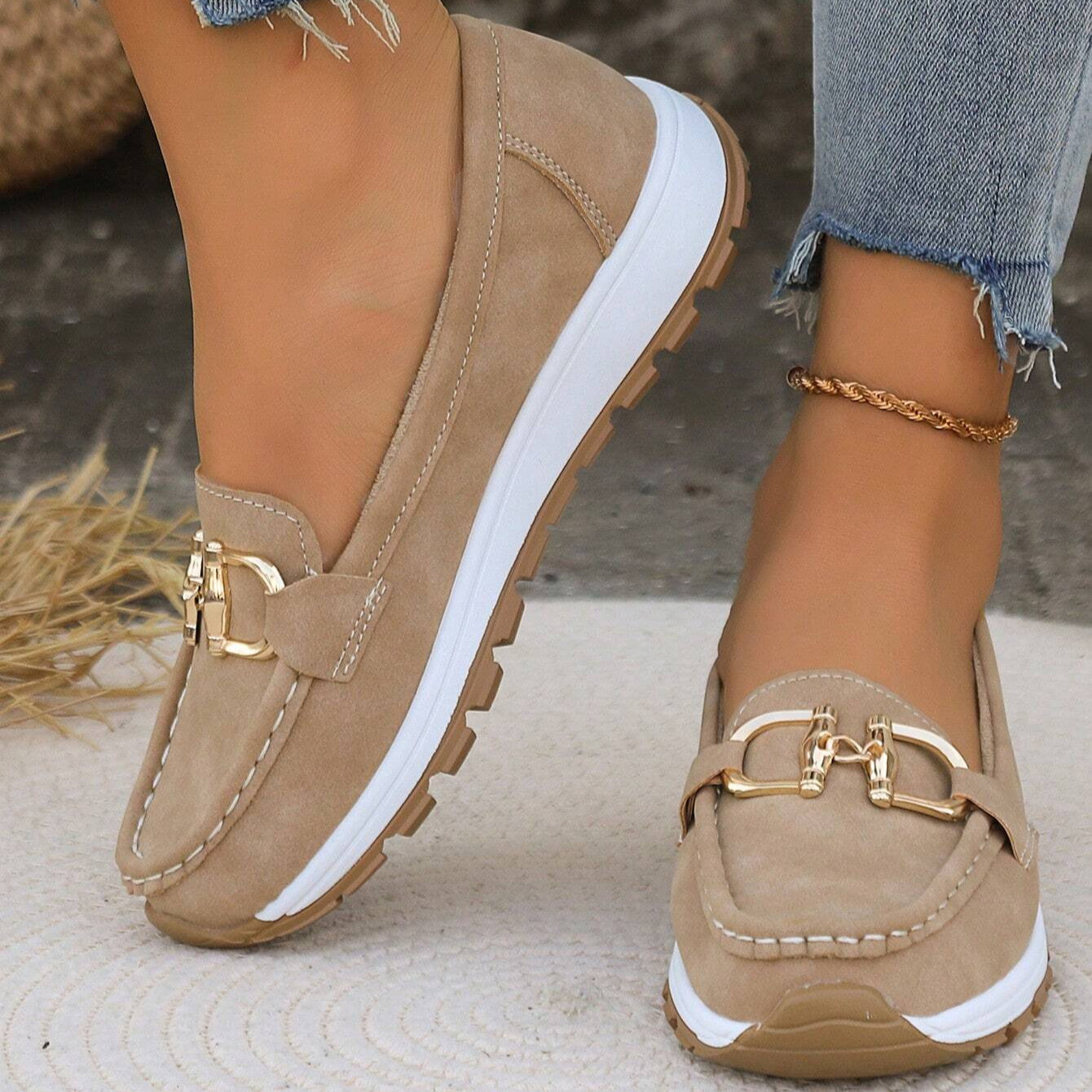 Ellie™ | Flat Buckle Loafers