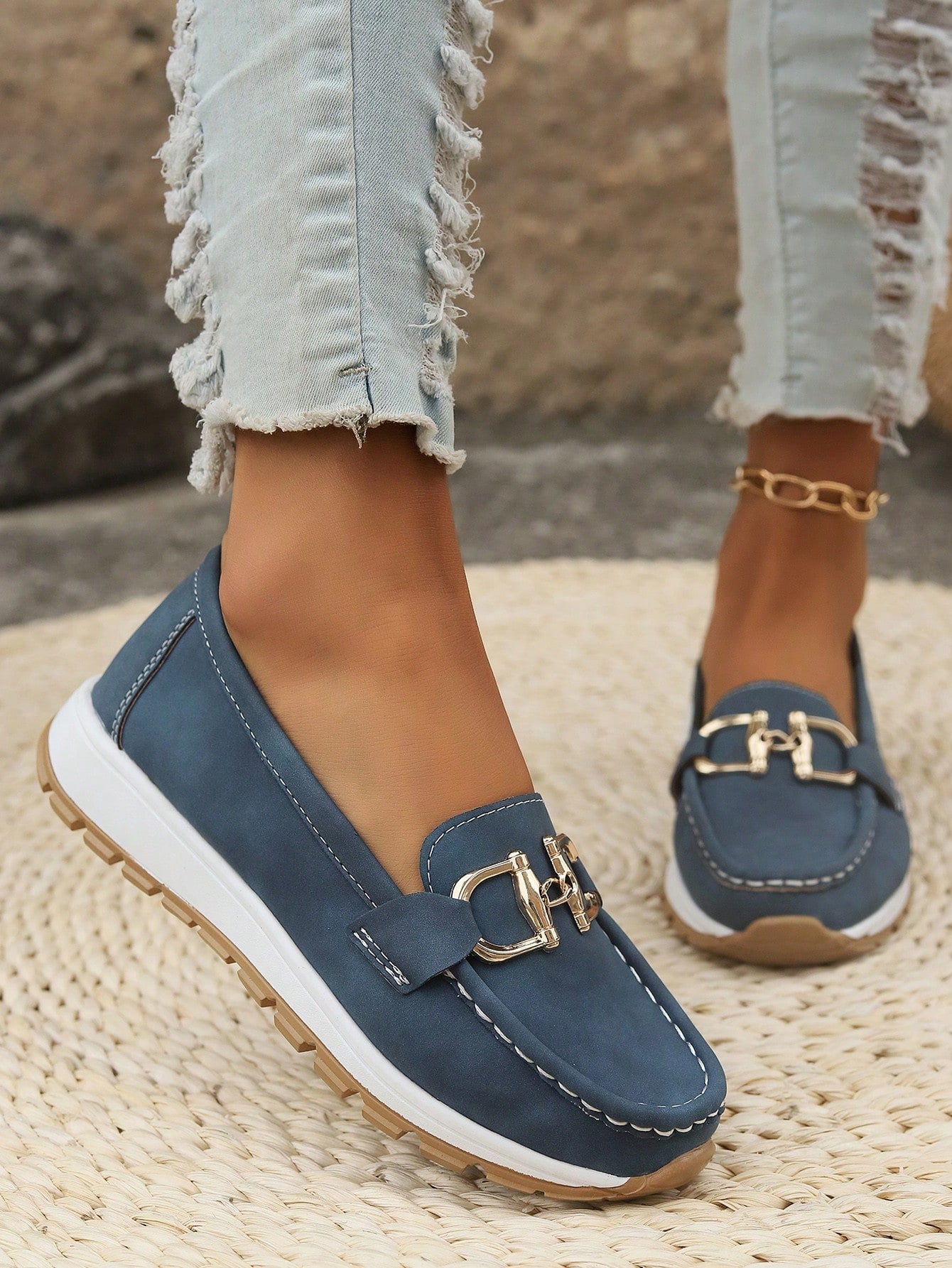 Ellie™ | Flat Buckle Loafers