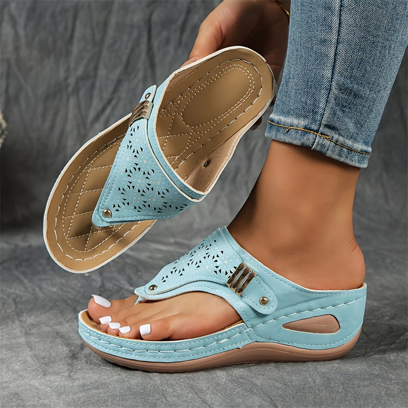 Juliette™ | Chic Orthopaedic Wedge Sandals with Arch Support