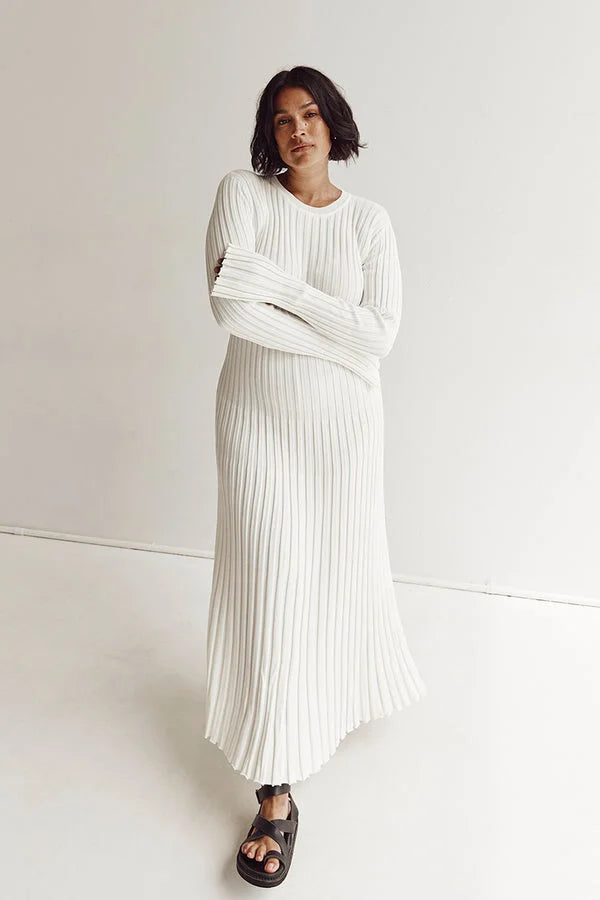 Blush & Bay™ | Crew Neck Knit Dress