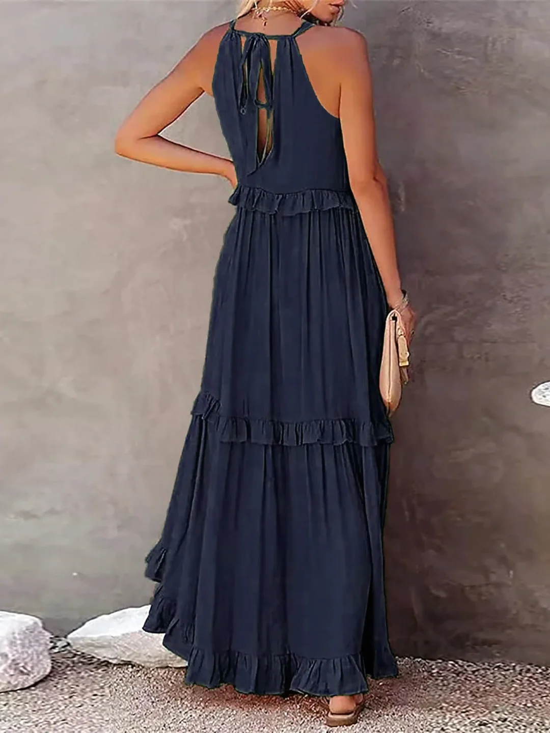 Blush & Bay™ | Flow & Flutter Maxi Dress