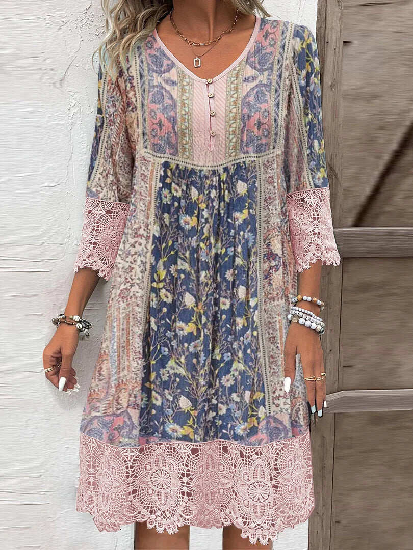 Blush & Bay™ | Luxury Patterned Dress