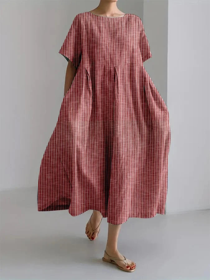 BIANCA | Long Casual Dress With Comfortable Fit And Retro Style For Every Day