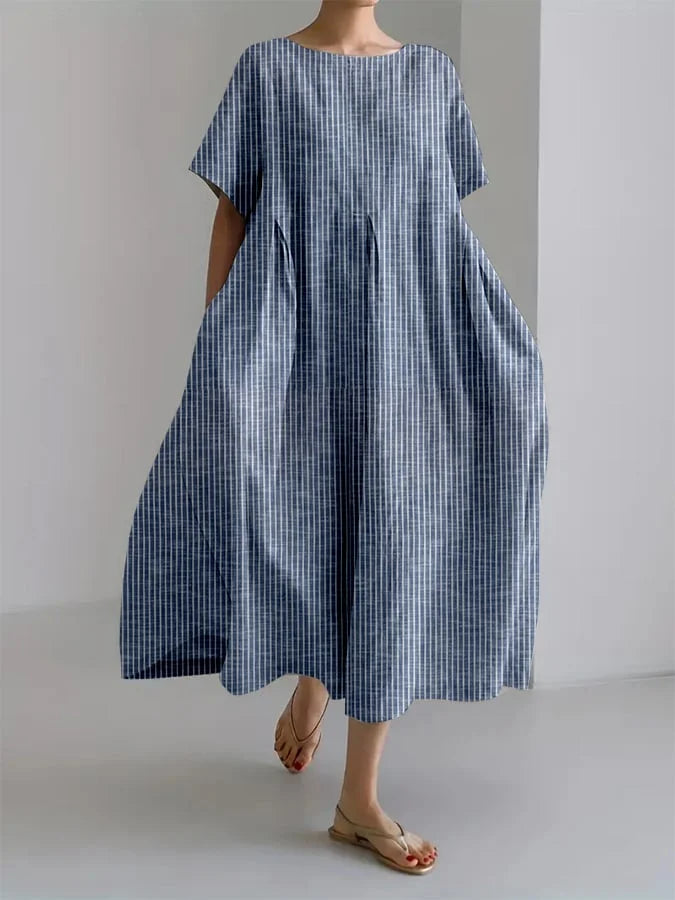 BIANCA | Long Casual Dress With Comfortable Fit And Retro Style For Every Day