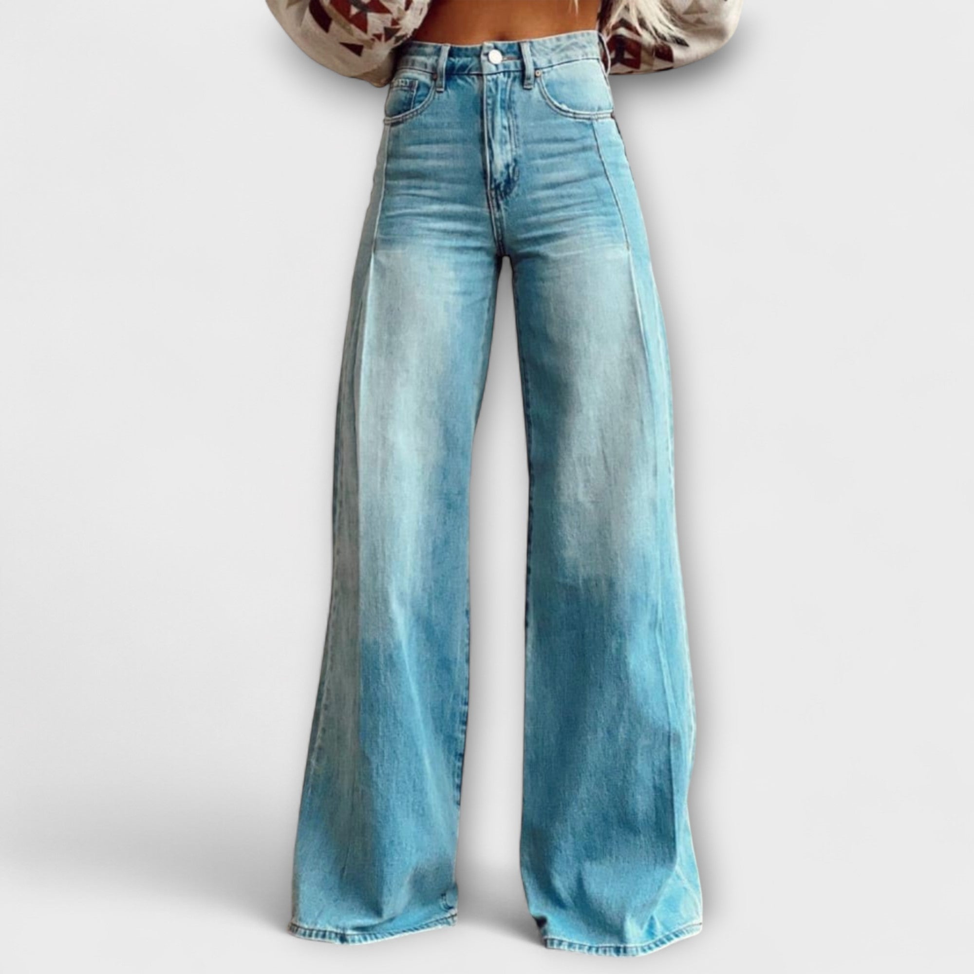 Blush & Bay™ | Vintage Wide-Leg Denim