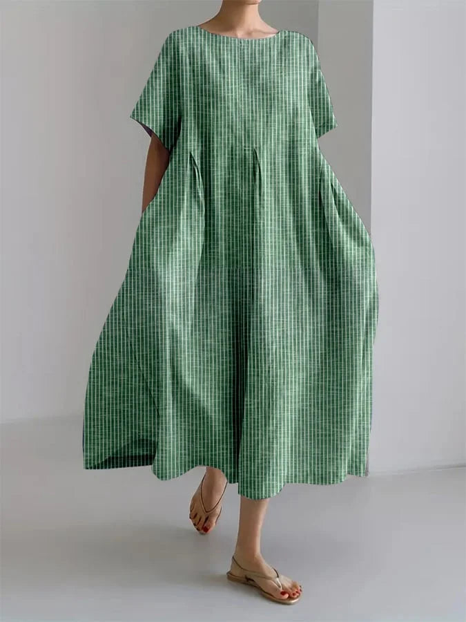 BIANCA | Long Casual Dress With Comfortable Fit And Retro Style For Every Day