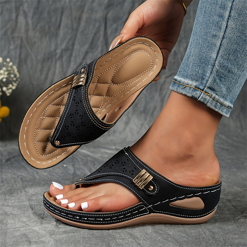 Juliette™ | Chic Orthopaedic Wedge Sandals with Arch Support