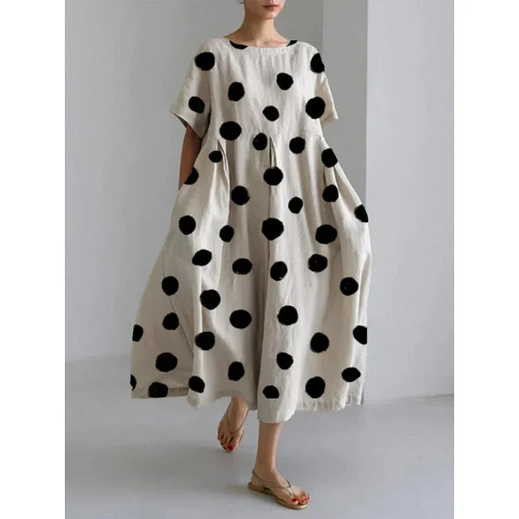 VALENTINA | Casual maxi dress with iconic polka dots and freedom of movement for summer days