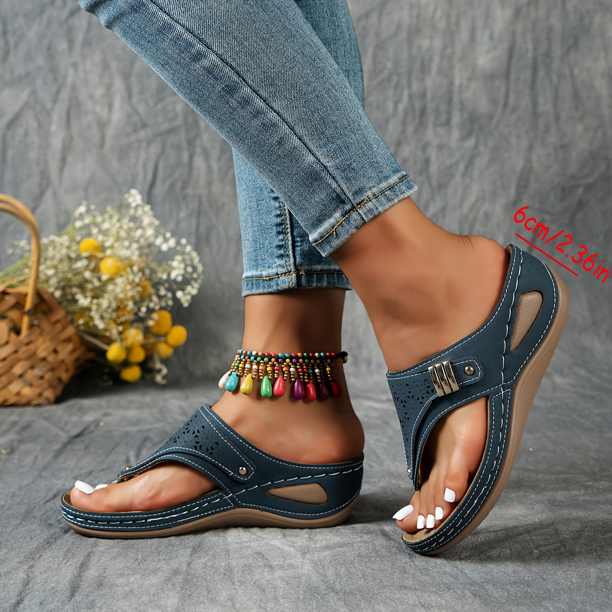 Juliette™ | Chic Orthopaedic Wedge Sandals with Arch Support