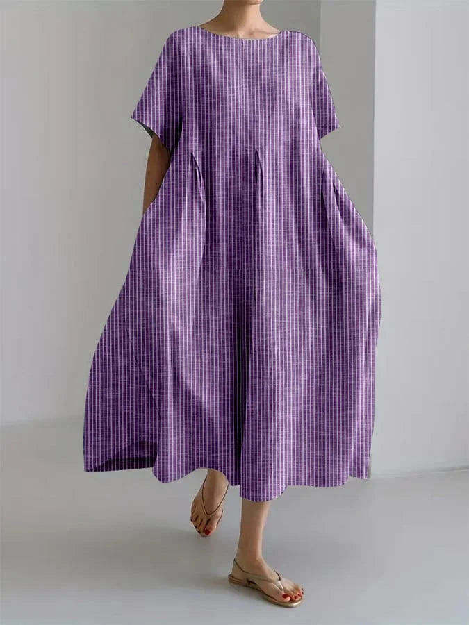 BIANCA | Long Casual Dress With Comfortable Fit And Retro Style For Every Day