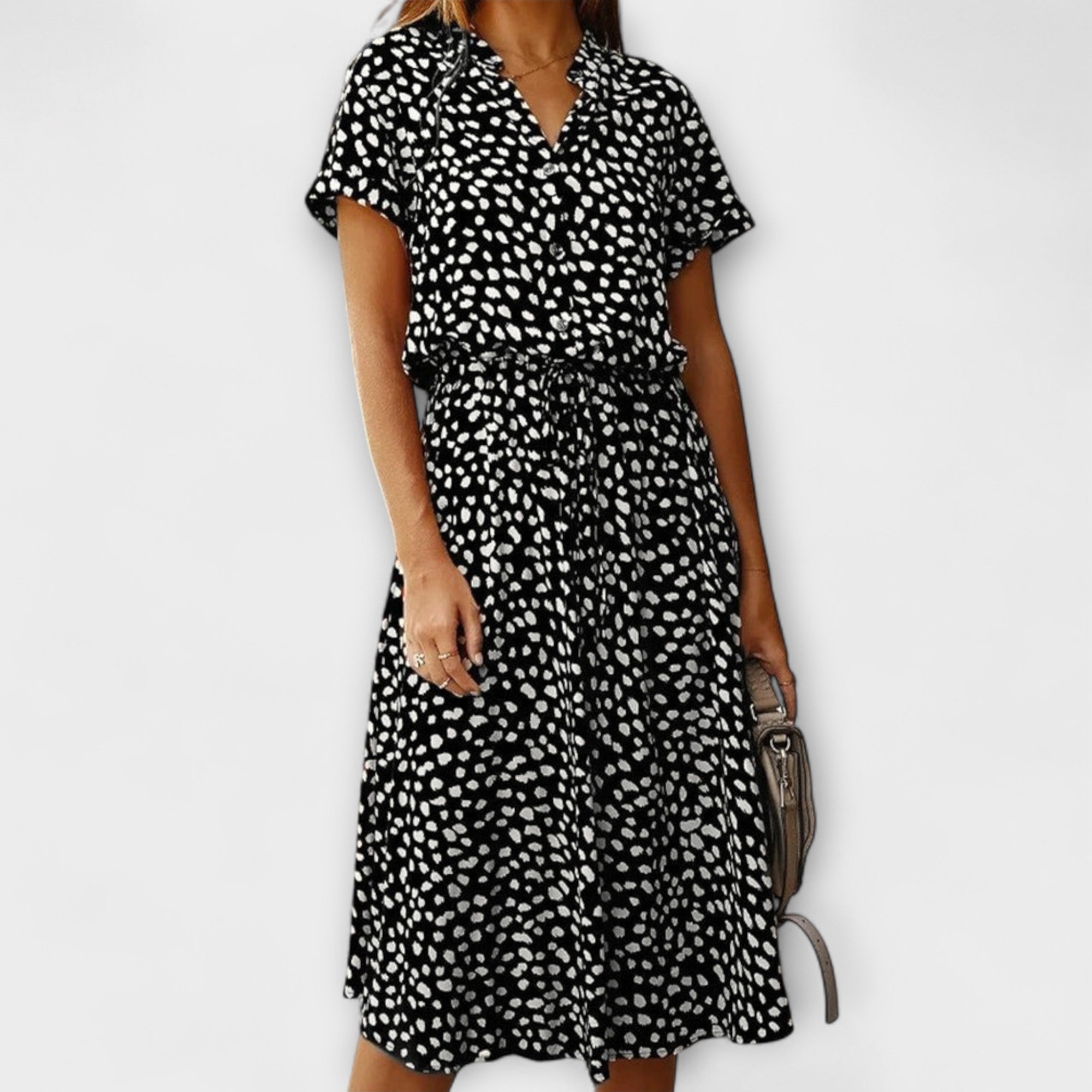 Blush & Bay™ |  Midi Dress with Elegant Fit