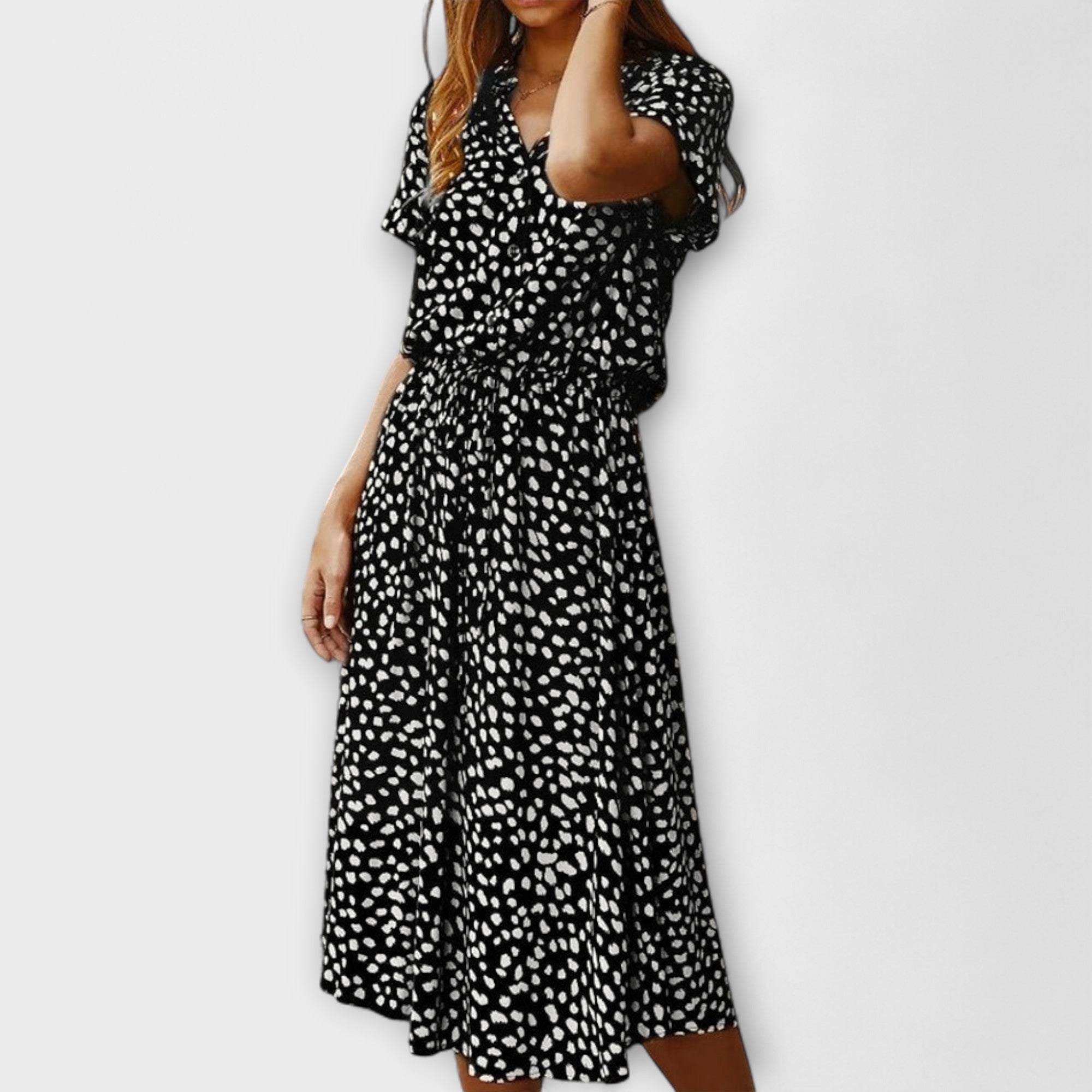 Blush & Bay™ |  Midi Dress with Elegant Fit