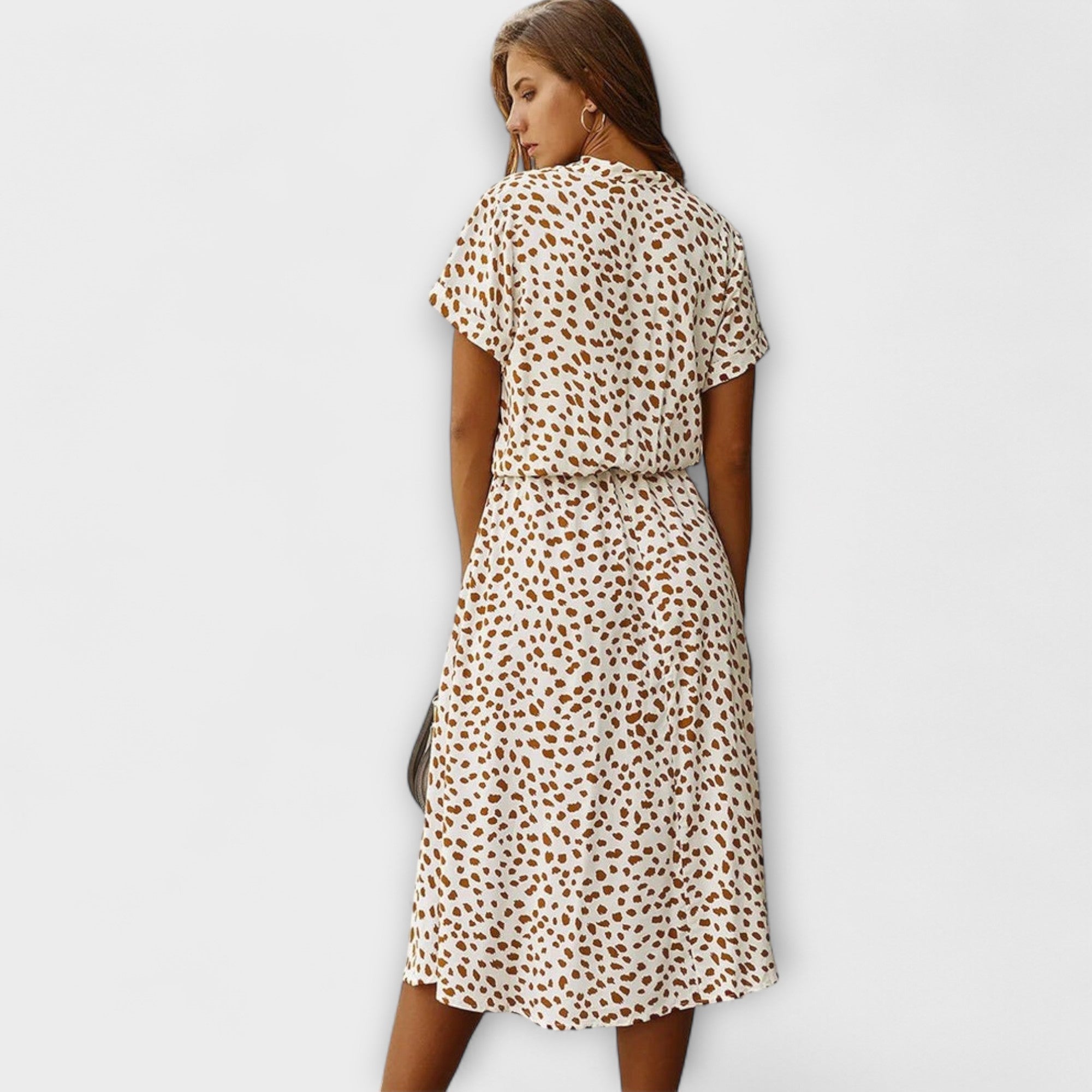 Blush & Bay™ |  Midi Dress with Elegant Fit