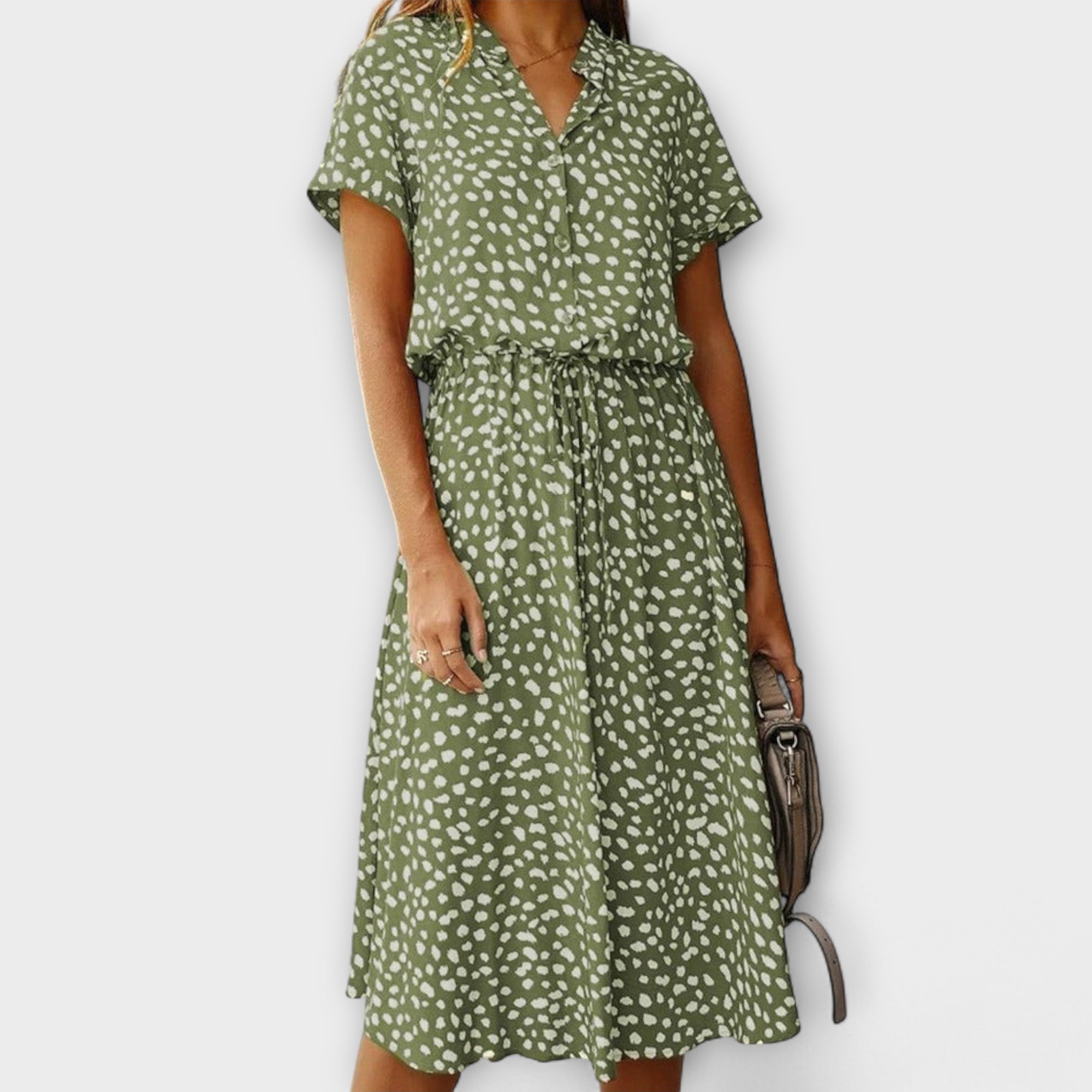 Blush & Bay™ |  Midi Dress with Elegant Fit