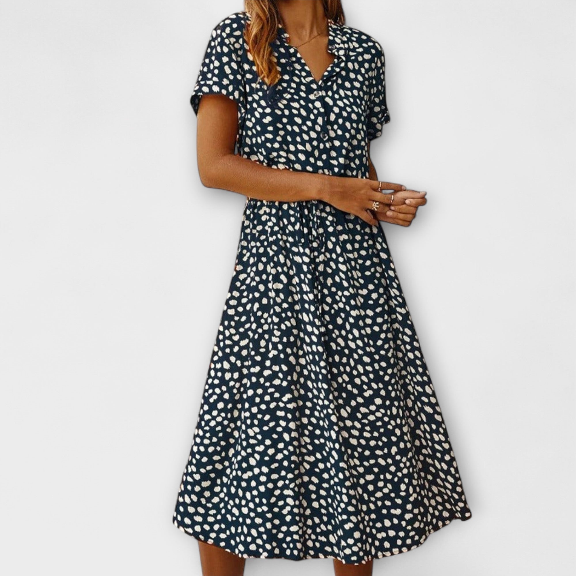 Blush & Bay™ |  Midi Dress with Elegant Fit