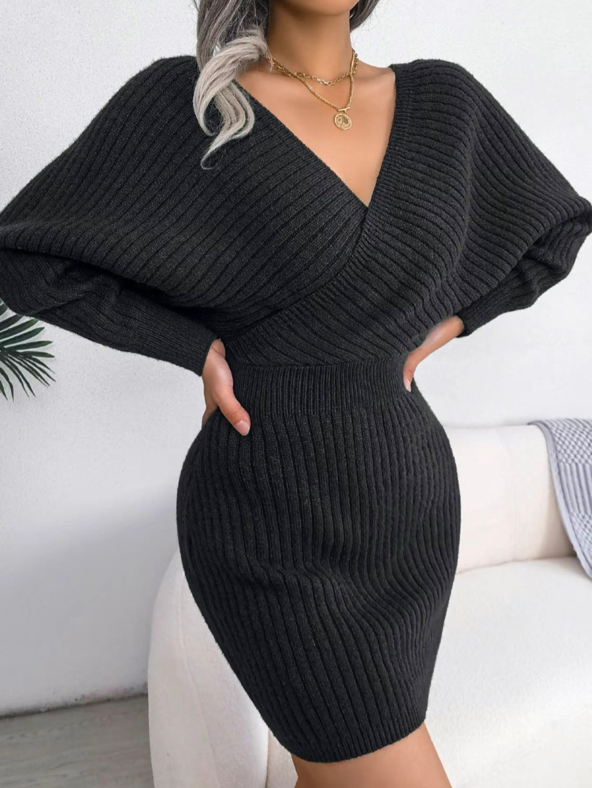 Blush & Bay™ | Sleeved Knit Dress