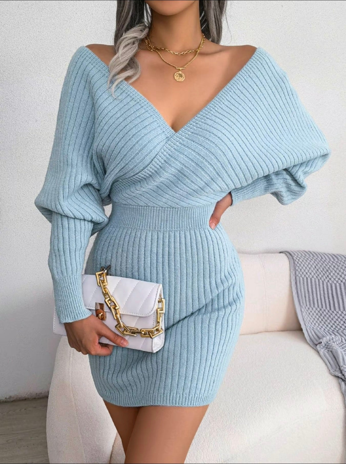 Blush & Bay™ | Sleeved Knit Dress