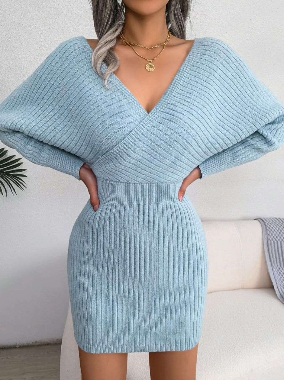 Blush & Bay™ | Sleeved Knit Dress