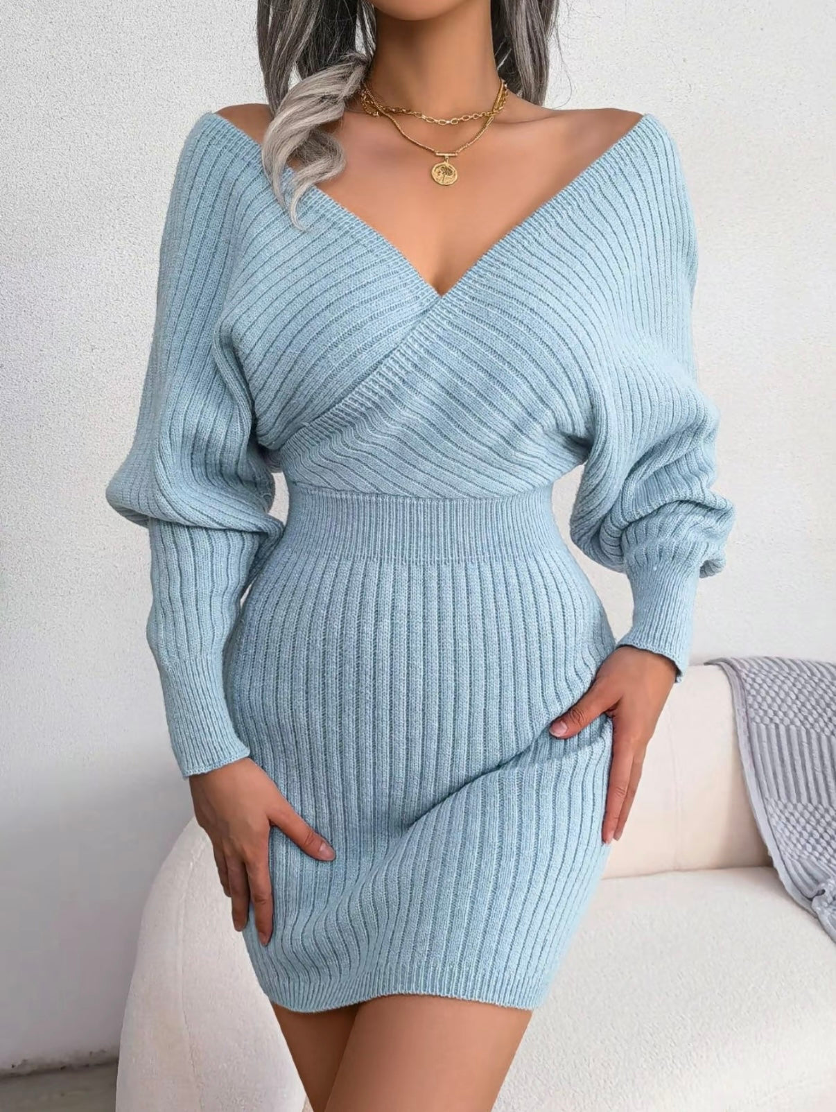 Blush & Bay™ | Sleeved Knit Dress