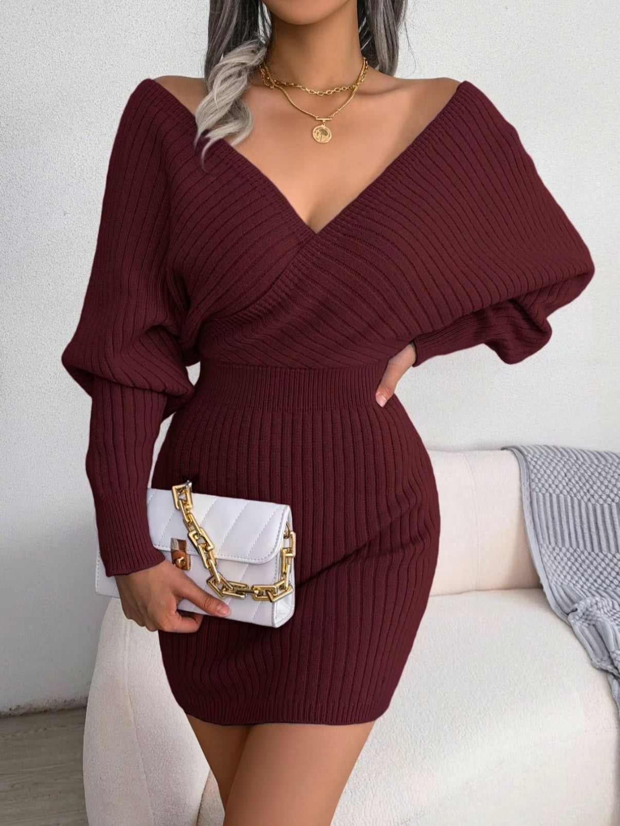 Blush & Bay™ | Sleeved Knit Dress