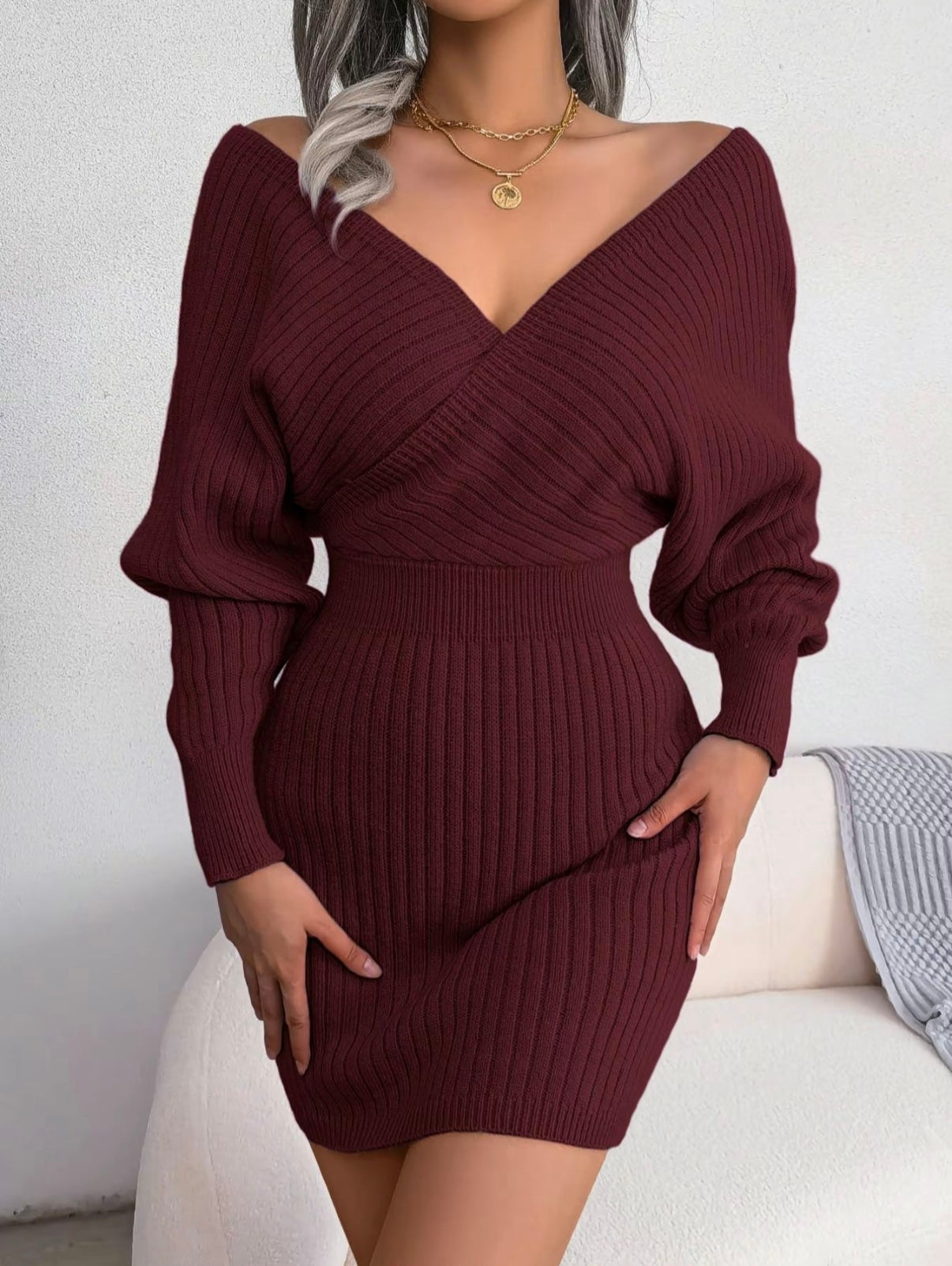 Blush & Bay™ | Sleeved Knit Dress