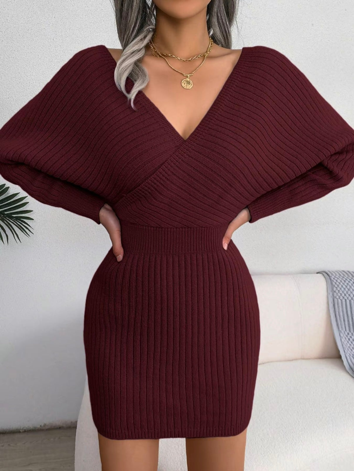 Blush & Bay™ | Sleeved Knit Dress
