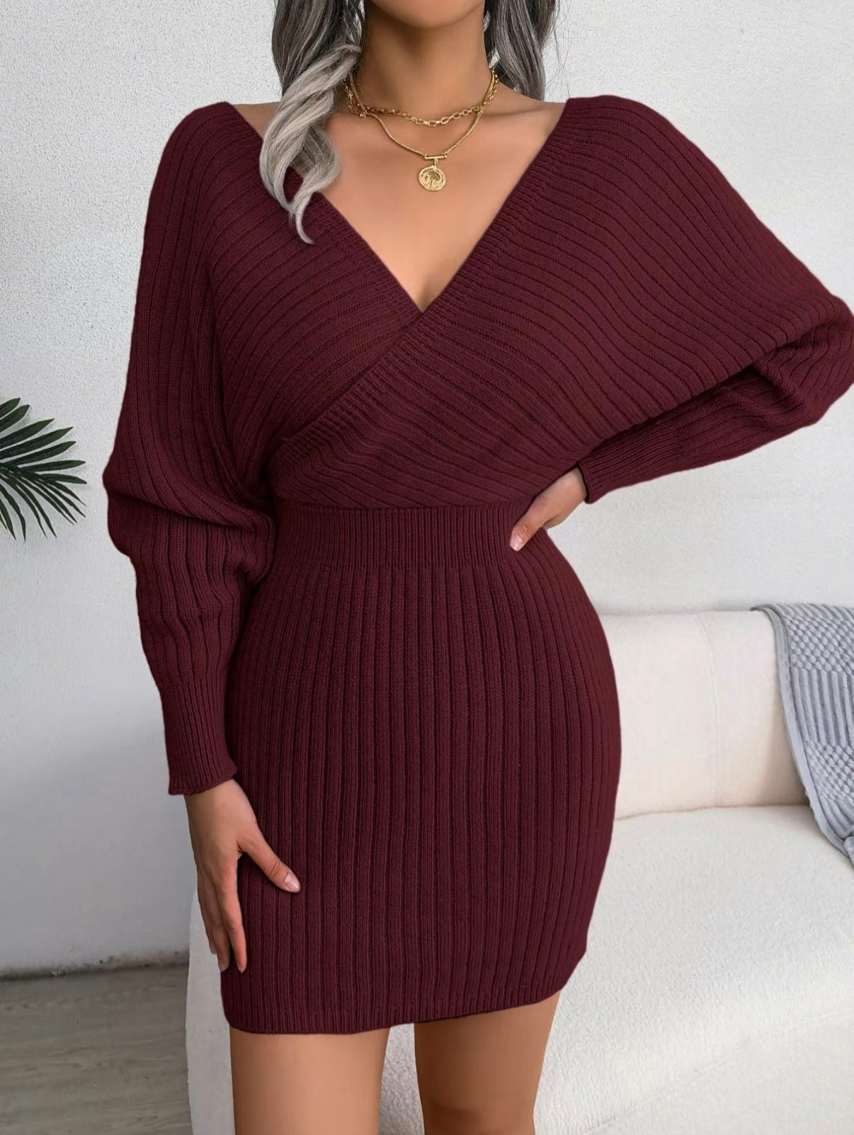 Blush & Bay™ | Sleeved Knit Dress
