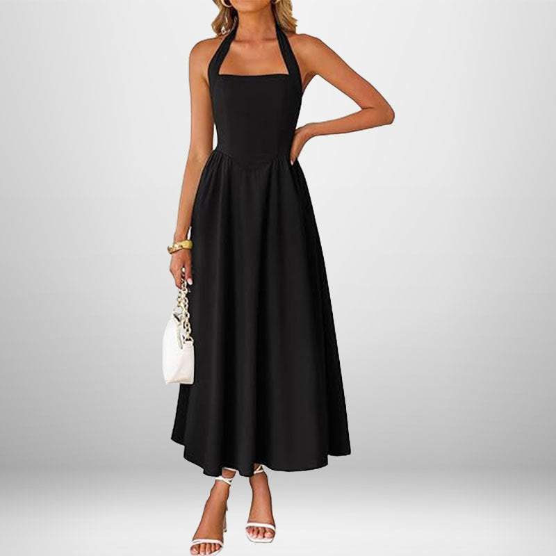 Blush & Bay™ | Trendy Halter Neck Sleeveless dress