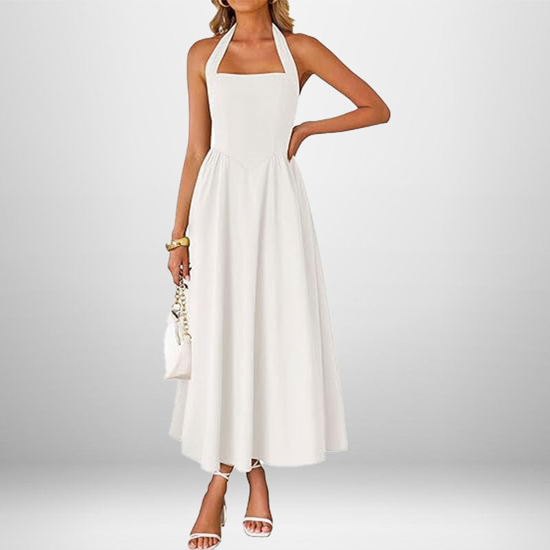 Blush & Bay™ | Trendy Halter Neck Sleeveless dress
