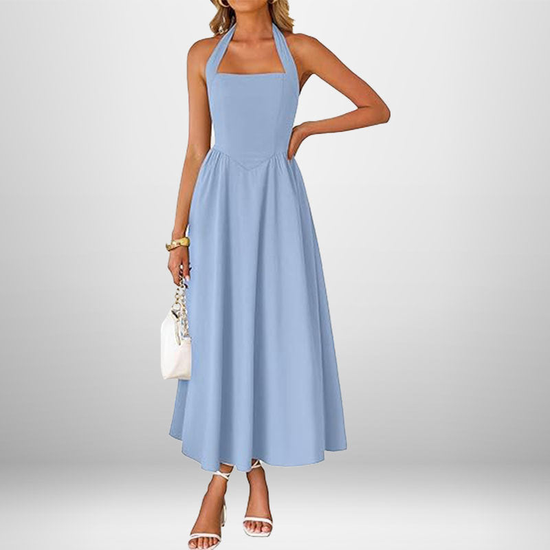 Blush & Bay™ | Trendy Halter Neck Sleeveless dress