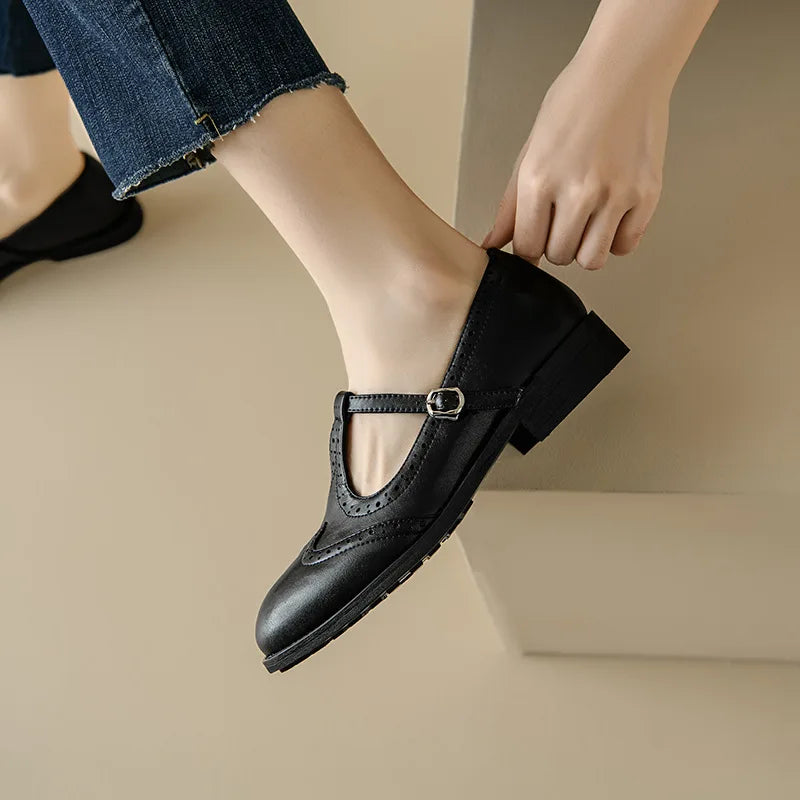 Blush&Bay™| Elegant T-Strap Mary Janes