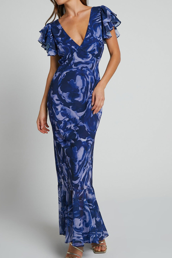 Blush & Bay™ | Navy Swirl Dress