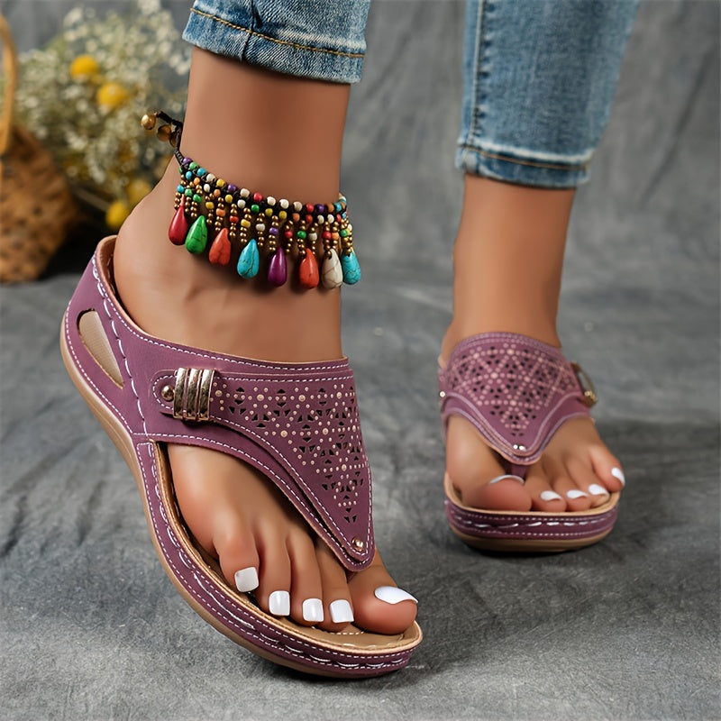 Juliette™ | Chic Orthopaedic Wedge Sandals with Arch Support